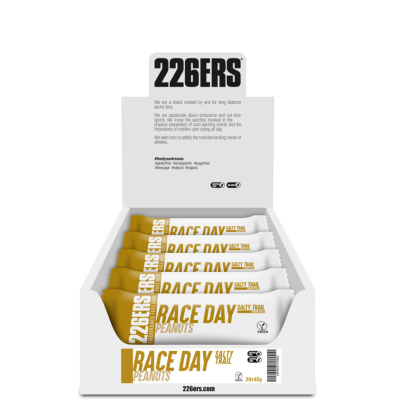 BOX RACE DAY BAR SALTY TRAIL 226ers - słony baton eneregtyczny o smaku orzeszków ziemnych, 40g. (30 sztuk)